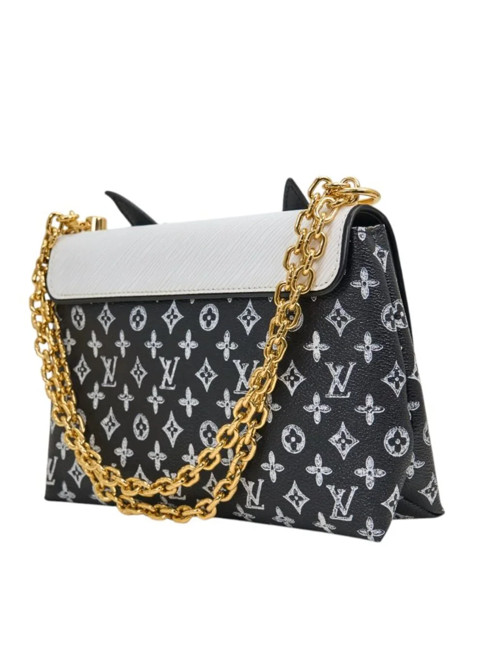 Louis Vuitton Chain Pochette Catogram Orange Cat